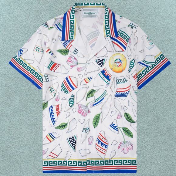 Casablanca White Short Sleeve Shirt